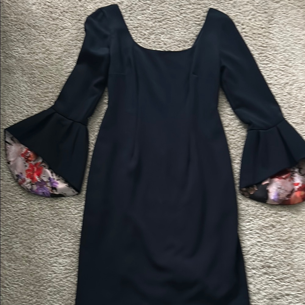 Nicole Miller Elegant Long Bell Sleeve Dress